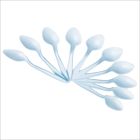 White Plastic Spoons