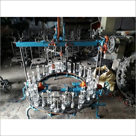 Silver And Blue 48 Spindle Braiding Machine