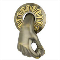Brass Door Knocker (lady Hand) - Coating Type: Knob