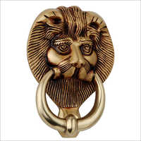 Brass Door Knocker (lion) - Coating Type: Knob