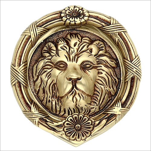 Mbgc Brass Door Knocker (Royal Leo)