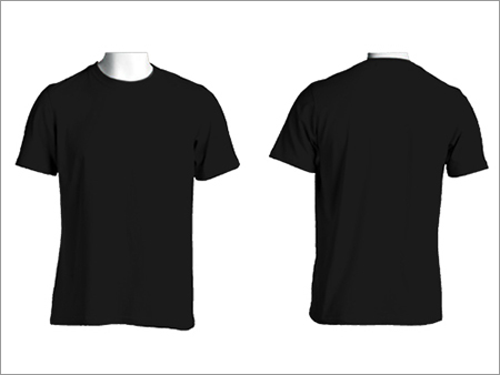 Plain Black Round Neck Tshirts