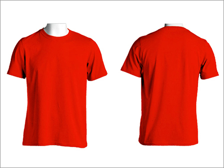 Plain Red Round Neck T-Shirts