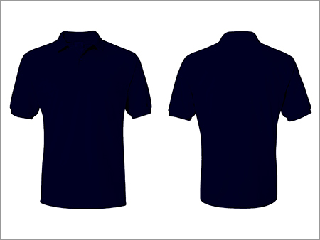 Men's True Navy Colour Collared T-Shirts