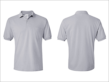 Men's White Heather Colour Collared T-Shirts