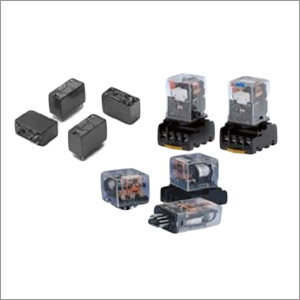 Relay Omron - Plastic, Sub Miniature Size, Black/White Color | 12/24 Volt Coil Power, Low Power Contact Load, Time Relay for Machinery