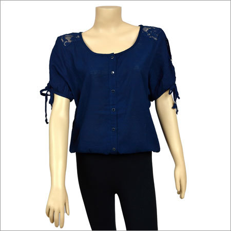 Ladies Navy Blue Top