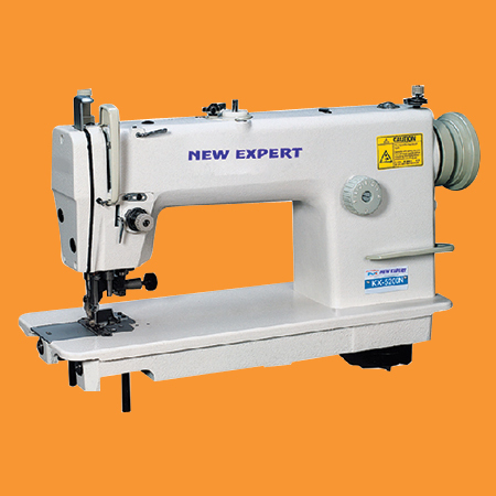 Silver High Speed Single Needle Flatbed Lockstitch Sewing Machine With Cutter
