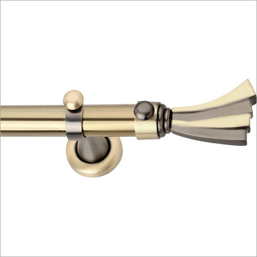 Brass Curtain Finials Wings T-Tab