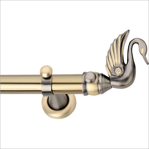 Brass Curtain Finials Swan TTab