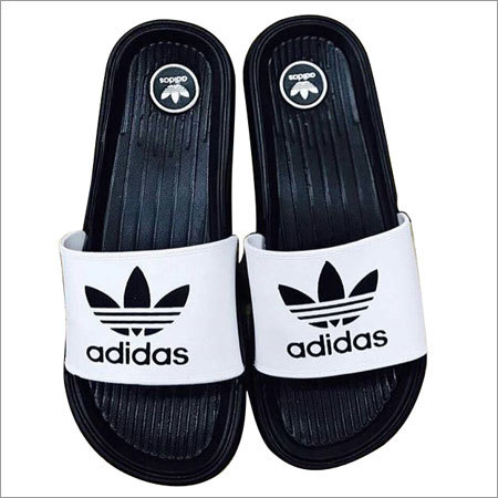 Black & White Adidas Slippers