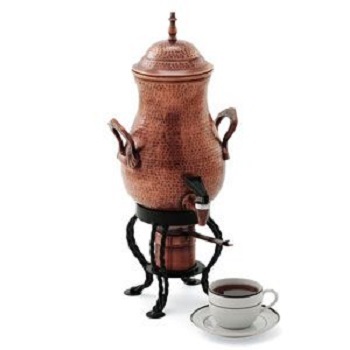 Copper-Finished Artisan Coffee Urn
