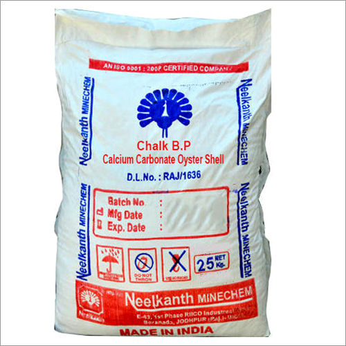 Calcium Carbonate Oyster Shell Chalk Application: Industrial