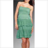 All Hymd1634 - Off Shoulder Dress With Lace And Frills