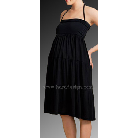 All Hymd1669 - Strap Tie Knee Length Dress