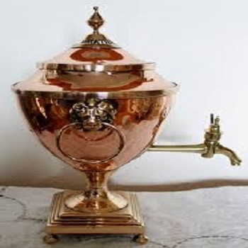 Antique English Georgian Copper Tea Urn