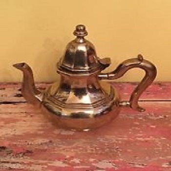 Vintage Brass Tone Teapot Coffee Urn