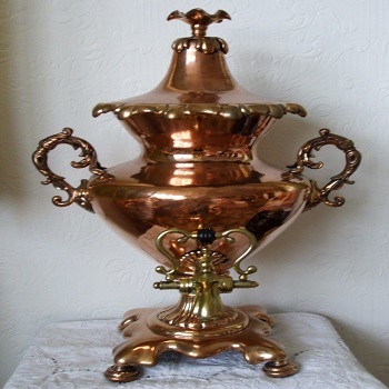 Antique English Late Regency Copper Tea-urn