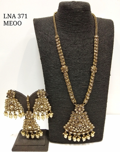 Long Necklace Set Dangle Earrings