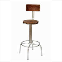 Iron Pipe Bar Chair With Nickle Plating