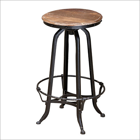 Iron Sheet Bar Stool No Assembly Required