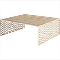 Coffee Table With Iron Jali