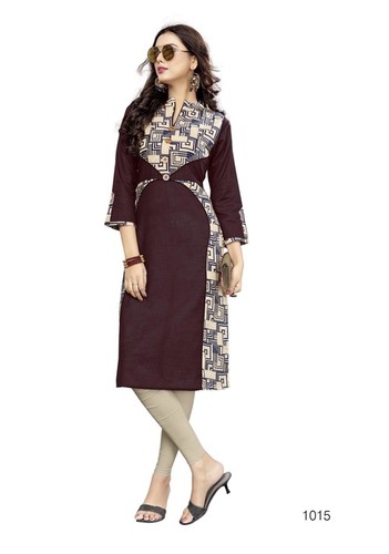 Brown Ladies Fancy Kurti