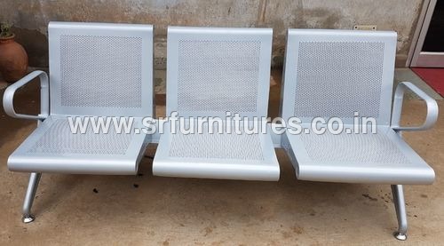 Front Office Chairs - Stainless Steel, Silver Color | Eco-Friendly Design, Durable Comfort