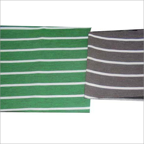 Melange Foma Fabric - Cotton Blend, 58" Width, 150 GSM, Green | Soft Texture, Durable, Stylish, Versatile, Comfortable, Striped Pattern