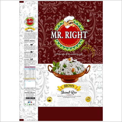 Mr Right Basmati Rice 25kg Brown