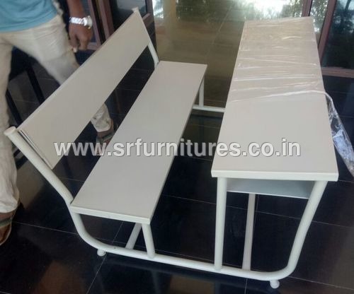 Easy To Clean 32 Round Pipe Iron Bench