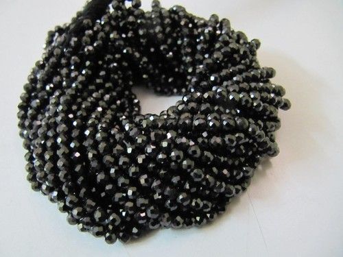 AAA Quality Black Cubic Zirconia Beads