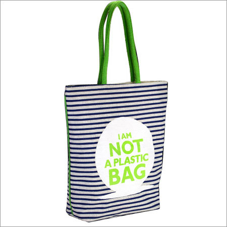 Tote Bag - Dyed Cotton, 42 x 40 x 12 cm | Biodegradable, Zebra Printed, Self Handle, Ideal for Shopping, Promotion, Branding, and Gifts