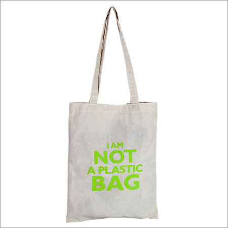 Canvas Tote Bags - Cotton, 38 x 30 cm, Natural Color | Eco-Friendly, Biodegradable, Customized Self Handle Design, Reusable Shopping Bag