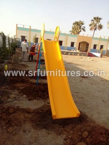 Iron Red And Yellow Slide