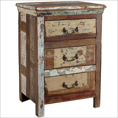 Shabby Chic 3 Drawer Side Table
