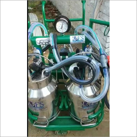 Trolley Type Double Bucket Milking Machine