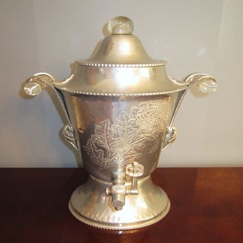 Continental Silver Tea Urn