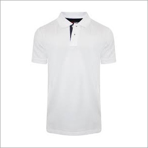 Plain White Polo T Shirt - Cotton Blend Available in Customized & Plus Sizes Soft Against Skin Wrinkle Proof and Elegant Finish