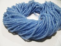 AAA Quality Blue Chalcedony Hydro Quartz Beads.