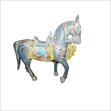 Blue Wooden Horse