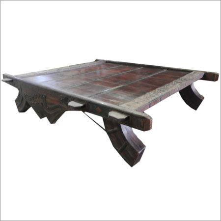 Wooden Cart Table Outdoor Furniture