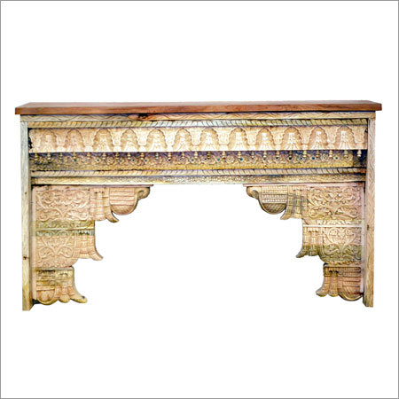 Carved Wooden Console