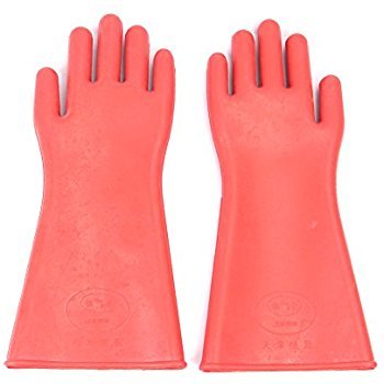 Electrical Safety Gloves - Rubber Material, 152.4 - 381 Millimeter Length | Lightweight Design, Ideal for Safety Use
