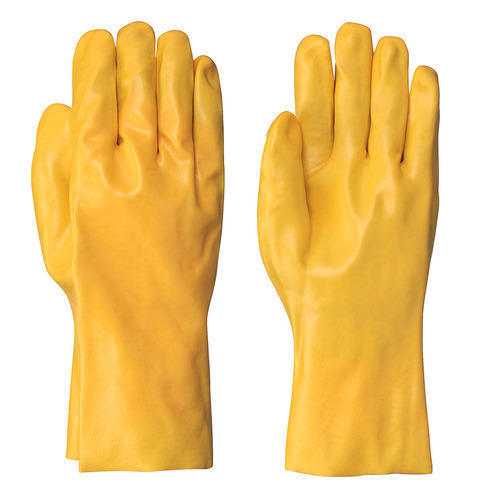 Pvc Supported Gloves - PVC Material, Length 152.4 - 381 mm, Weight 10 - 150 g | Designed for Safety Use and Durability