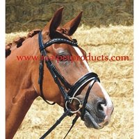 Leather Horse Bridle - Genuine Leather, Pony-horse Size Range, Black Color | Hand-stitched, Durable, Long-lasting, Precise Control With Stainless Steel Hardware
