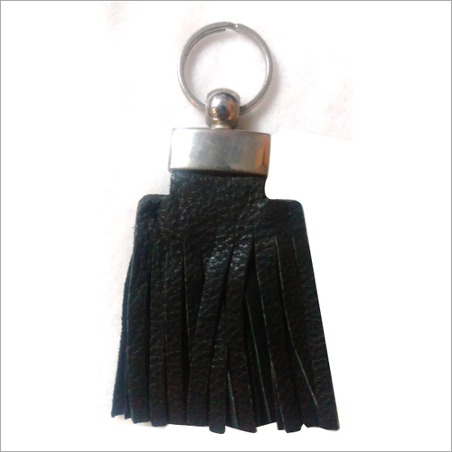 Black Fancy Leather Key Chain