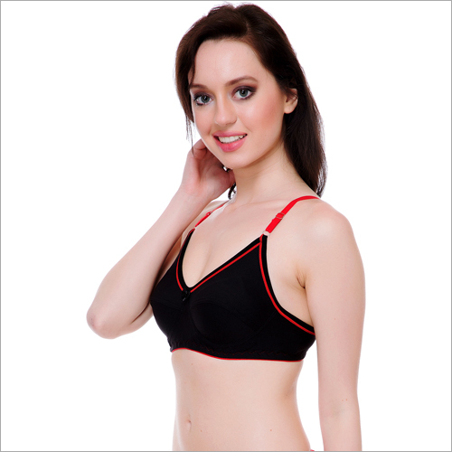 Ladies Halter Bra - Soft Fabric, Size 30-40 | Lace Lining, V Neck, Stylish Color Combinations