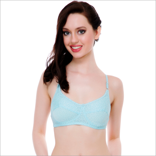 Balcony Ladies Bra - Hosiery Fabric, Sizes 30-40 | Non-Wired Design, V Neckline, Hassle-Free Breastfeeding, Soft Colors
