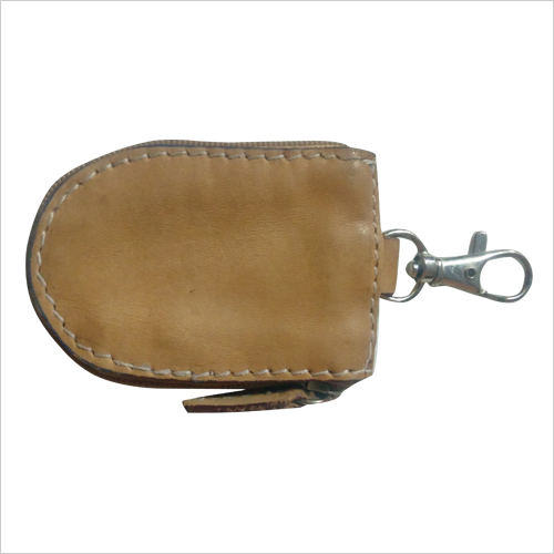 Brown Leather Key Ring